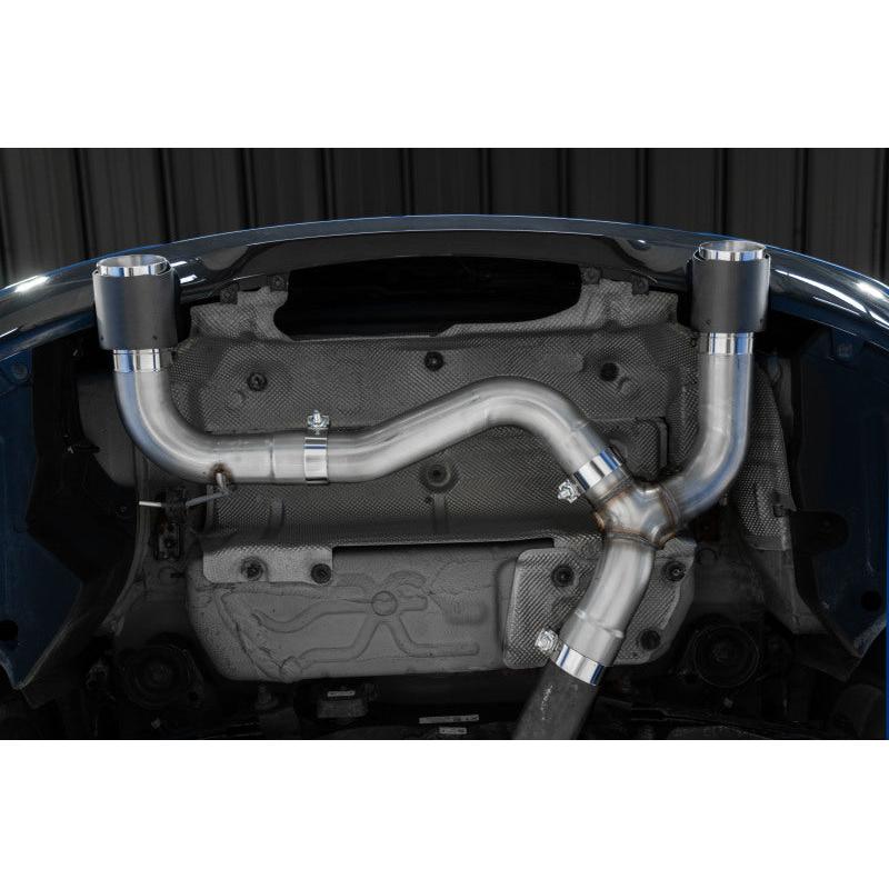 MBRP 17-21 BMW M240I 3.0L 3in Axle Back Dual Rear Exit w/ T304 SS Carbon Fiber Tips (Street Version) - T1 Motorsports