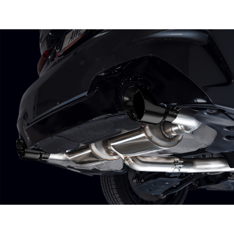 AWE 19-23 BMW 330i / 21-23 BMW 430i Base G2X Touring Axle Back Exhaust - Diamond Black