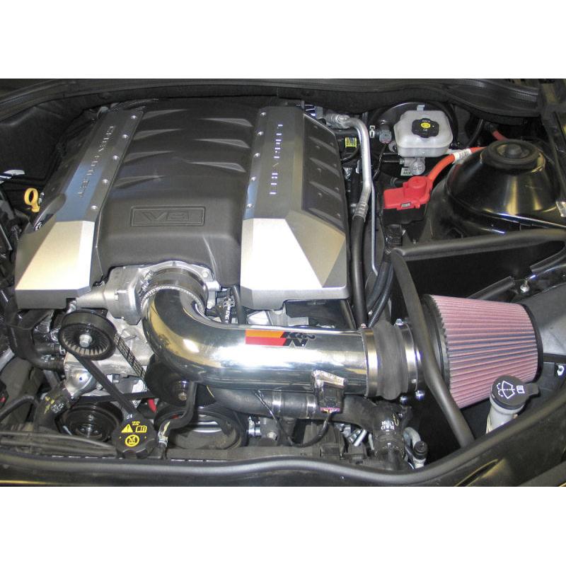 K&N 10 Camaro 6.2L V8 Polished Typhoon Short Ram Intake