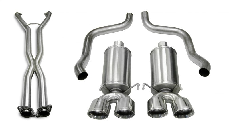 Corsa Xtreme Axle-Back with X-Pipe - Polished Tips - 2005-2007 Chevrolet Corvette (Manual)