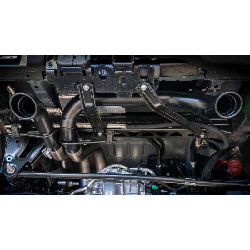 Borla ATAK Catback Exhaust w/ 4in Black Coated Tips - 2022-2024 Ford Bronco Raptor V6 Turbo AT 2WD / 4WD