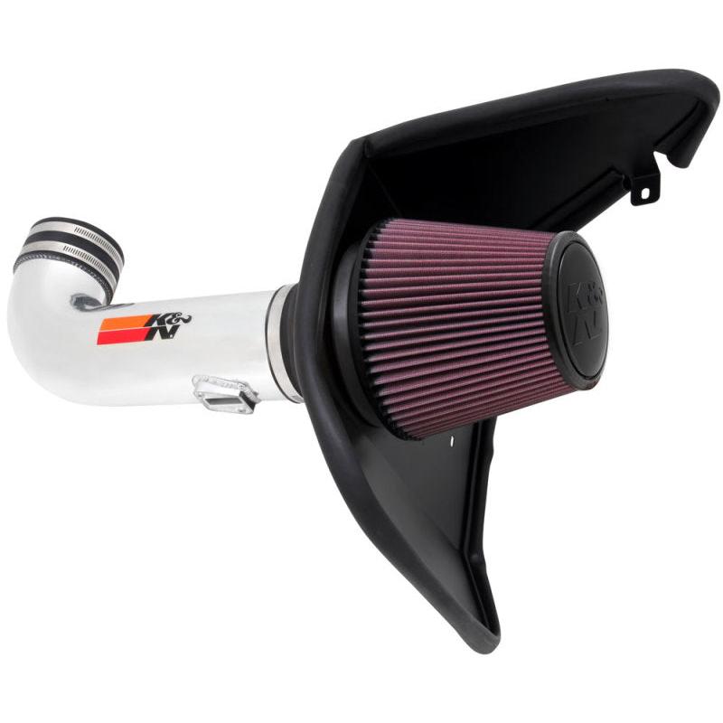 K&N 10 Camaro 6.2L V8 Polished Typhoon Short Ram Intake
