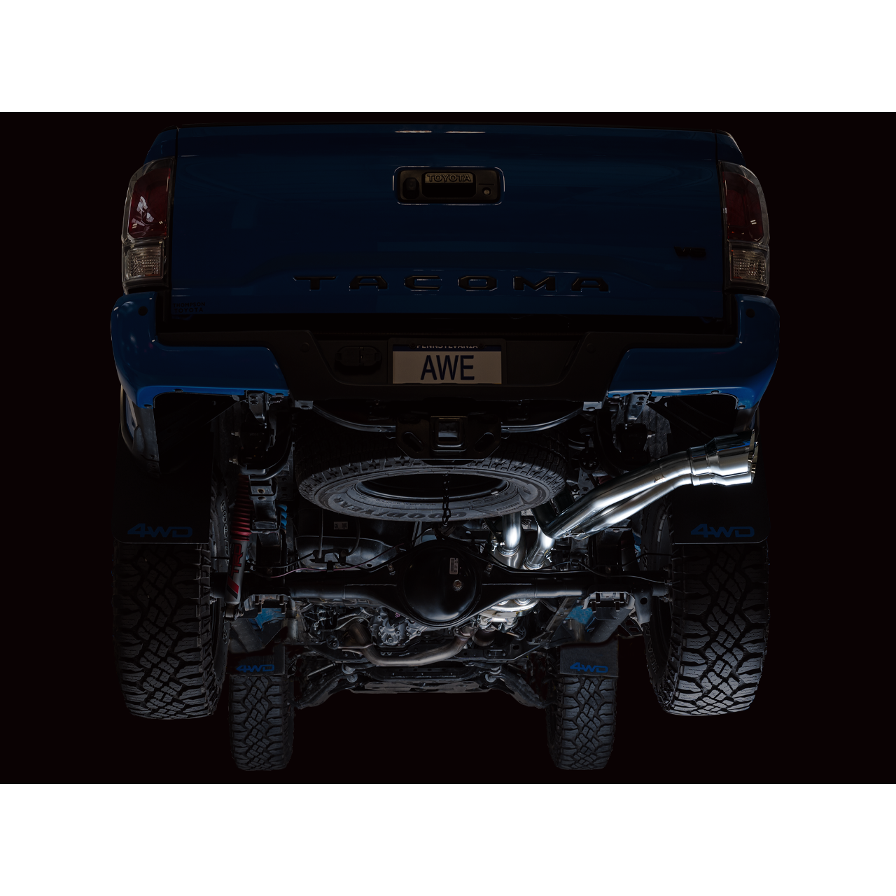AWE Tuning 0FG Exhaust for 2016-2022 Toyota Tacoma -Bashguard Only