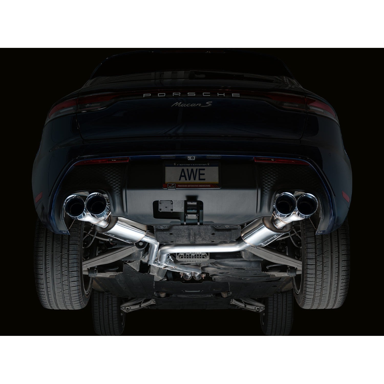 AWE Tuning Touring Edition Catback Exhaust w/Chrome Silver Tips for 2022+ Porsche Macan S