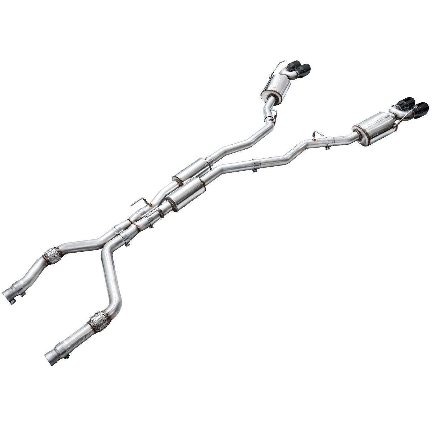 AWE Tuning Touring Edition Exhaust w/ Diamond Black Tips - 2020+ Ford Explorer ST