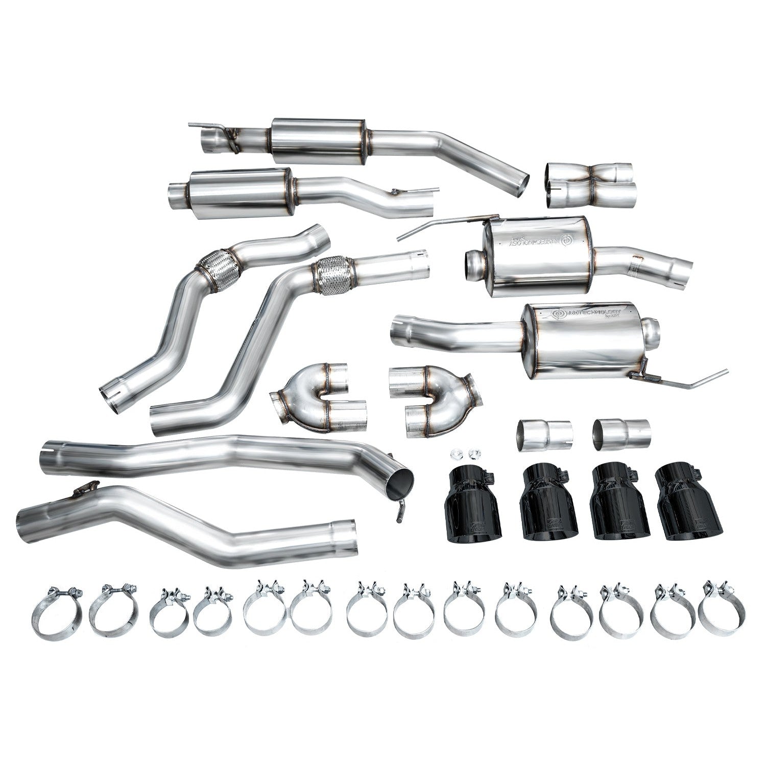 AWE Tuning Touring Edition Exhaust w/ Diamond Black Tips - 2020+ Ford Explorer ST