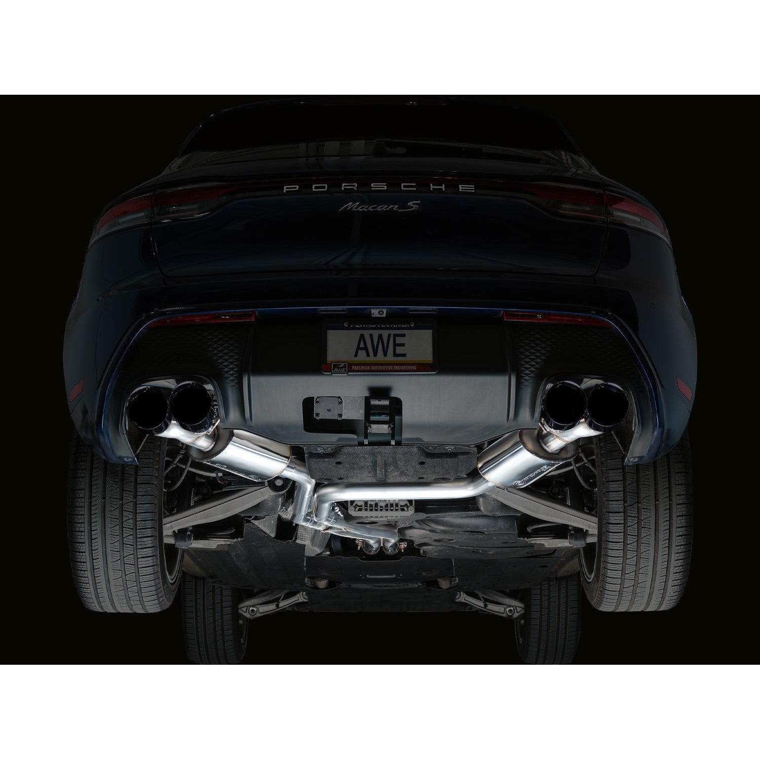 AWE Tuning Touring Edition Catback Exhaust w/Diamond Black Tips for 2022+ Porsche Macan S