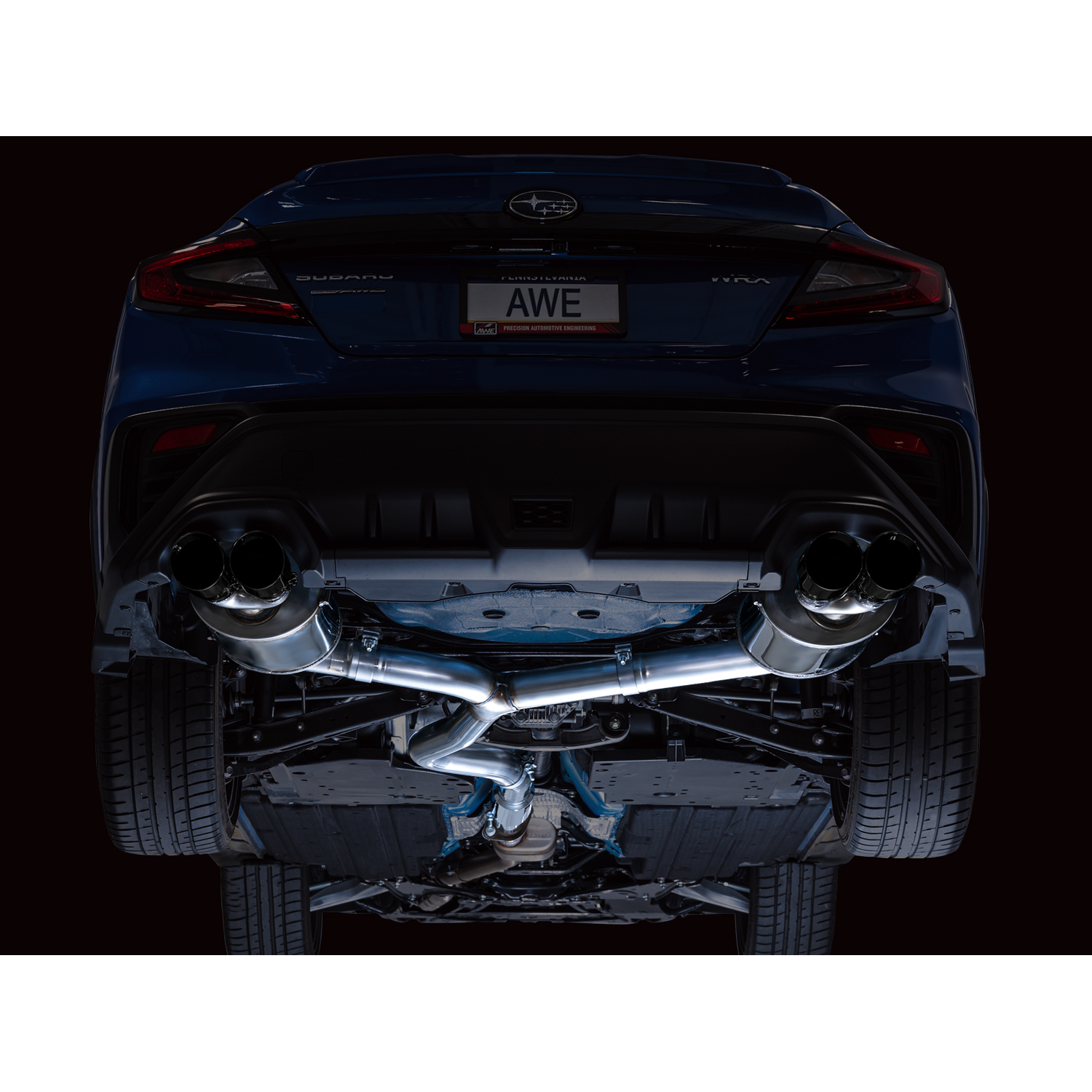 AWE Tuning Touring Edition Exhaust w/Diamond Black Tips for 2022+ VB Subaru WRX