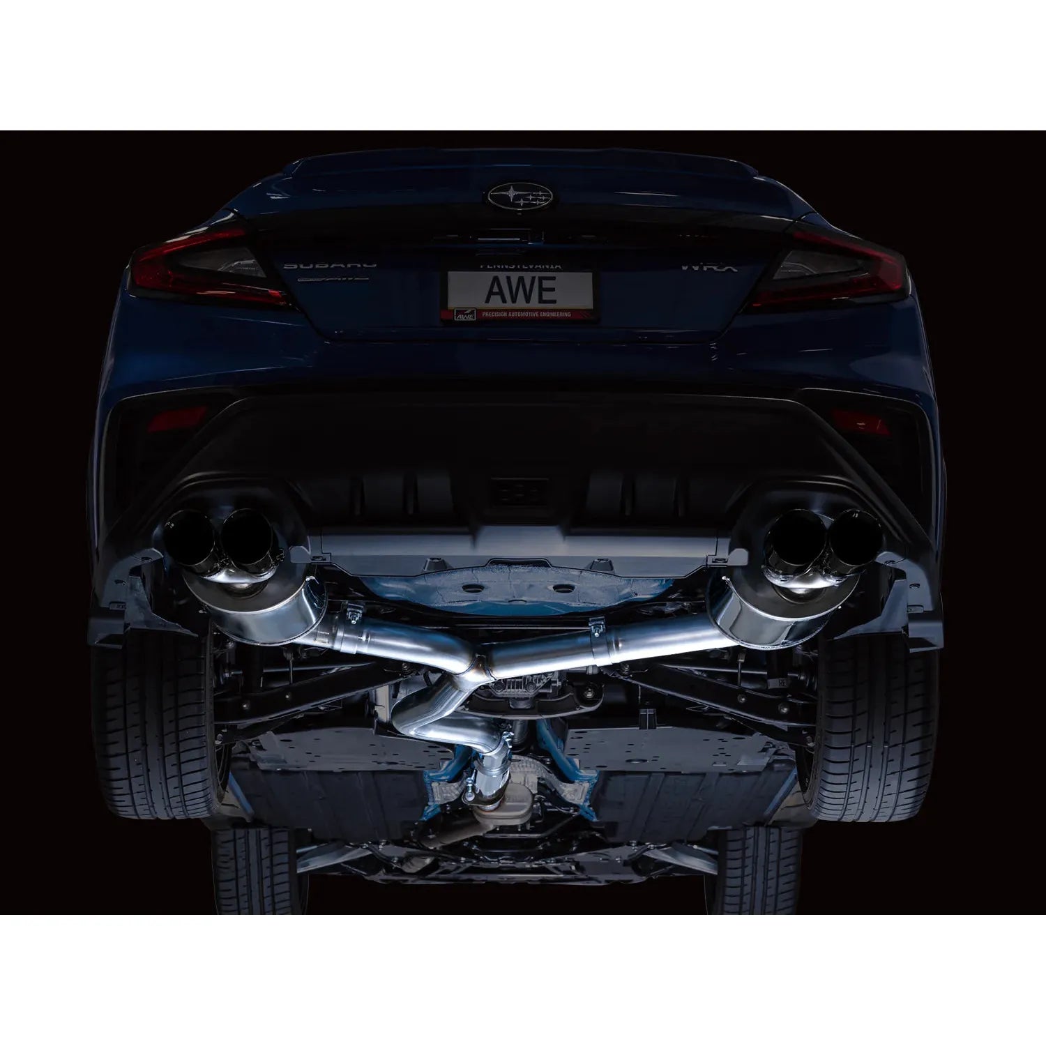 AWE Tuning Touring Edition Axleback Exhaust w/Diamond Black Tips for 2022+ Subaru VB WRX