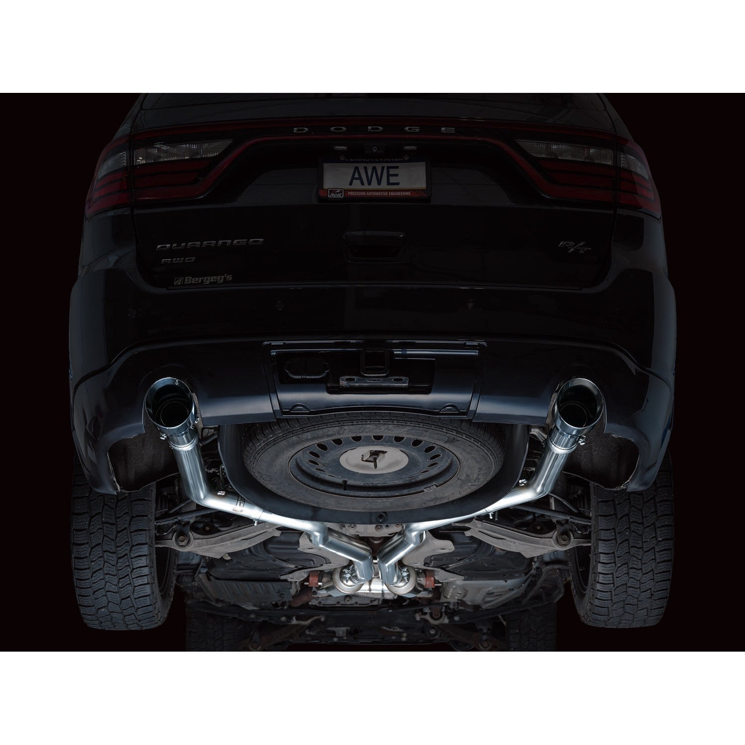 AWE Tuning Track Edition Exhaust w/Chrome Silver Tips for 2011-2024 Dodge Durango 3.6L/5.7L