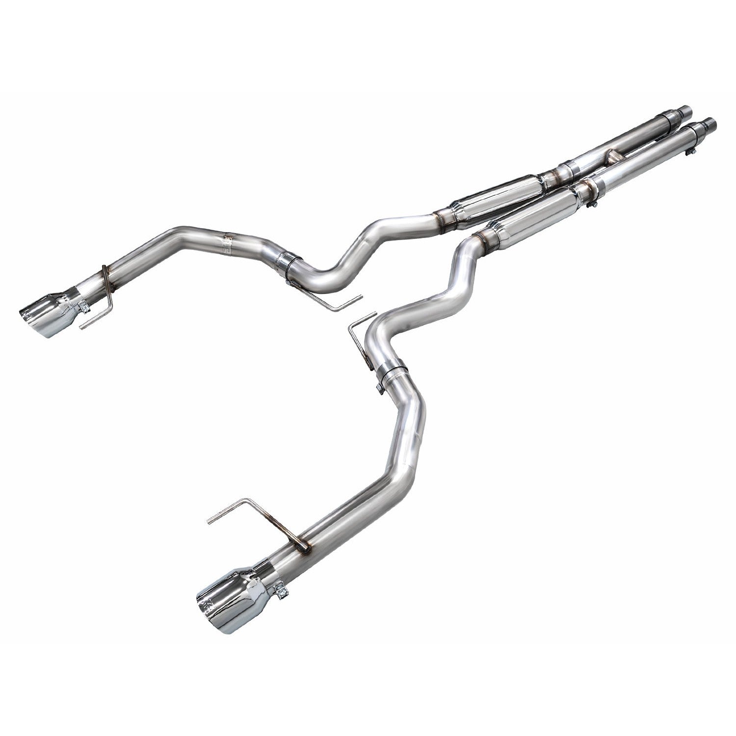 AWE Tuning Track Edition Catback Exhaust w/ Dual Chrome Silver Tips - 2024 Ford Mustang GT Fastback S650 RWD