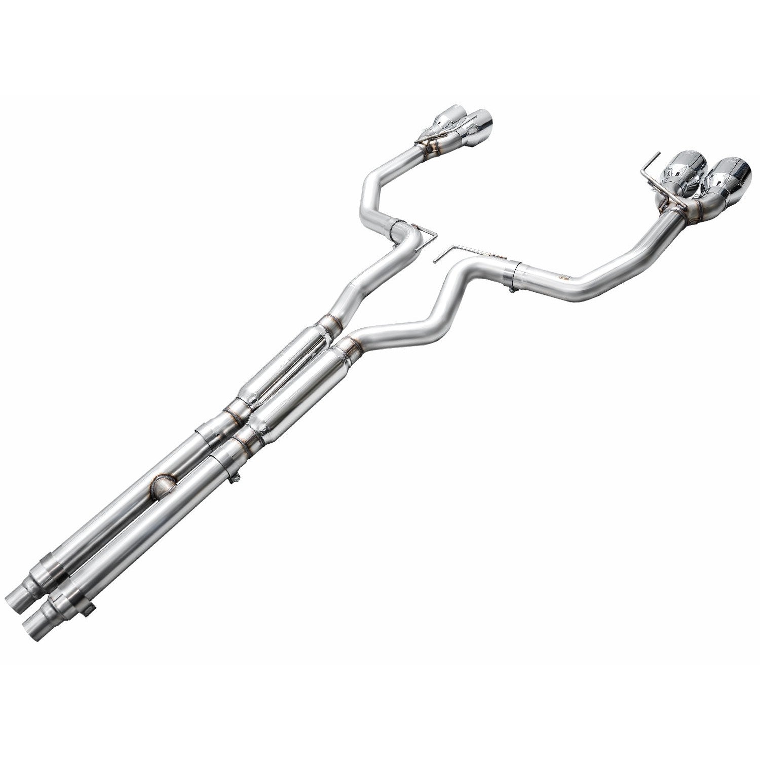 AWE Tuning Track Edition Catback Exhaust w/Quad Chrome Silver Tips for 2024 Ford Mustang Dark Horse S650 RWD