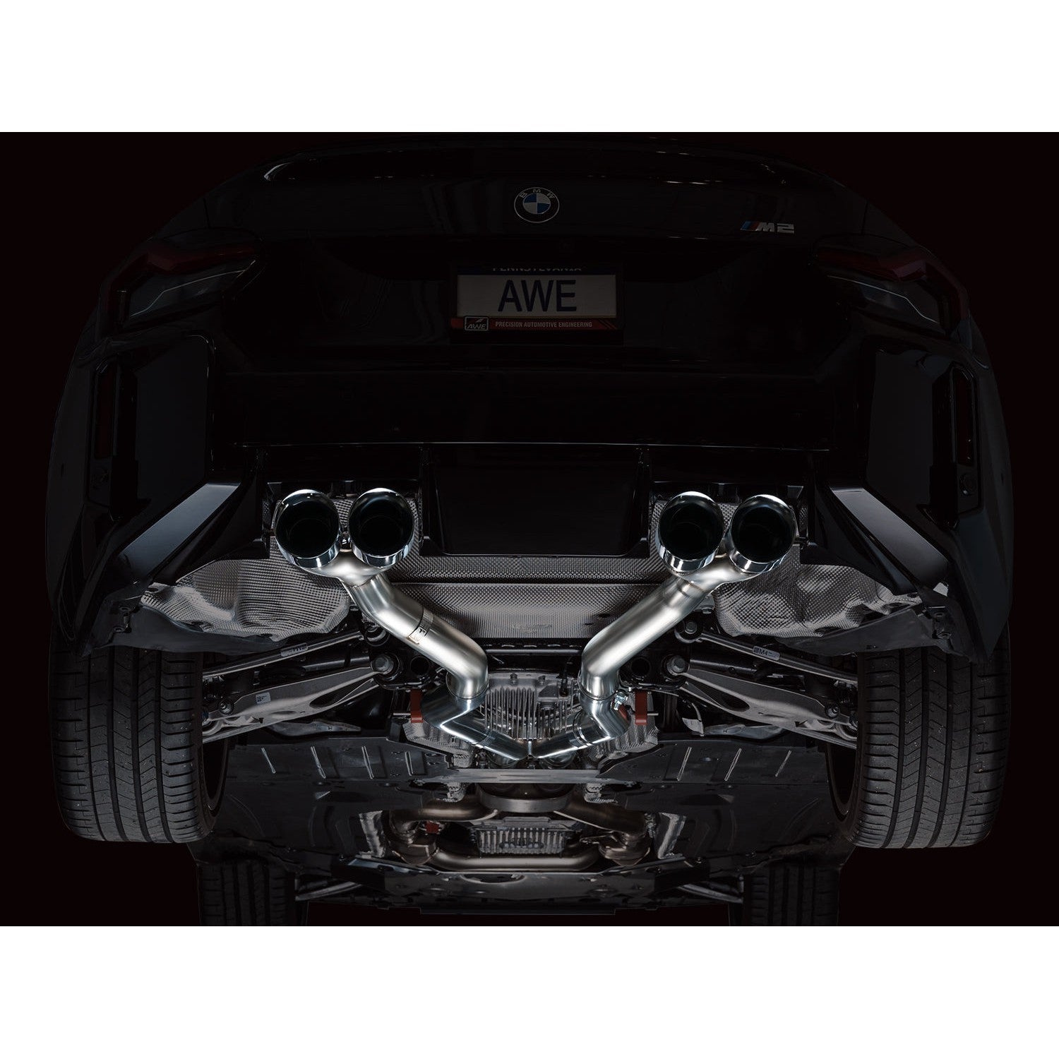 AWE Tuning SwitchPath Edition Exhaust w/Chrome Silver Tips for 2023+ BMW G87 M2