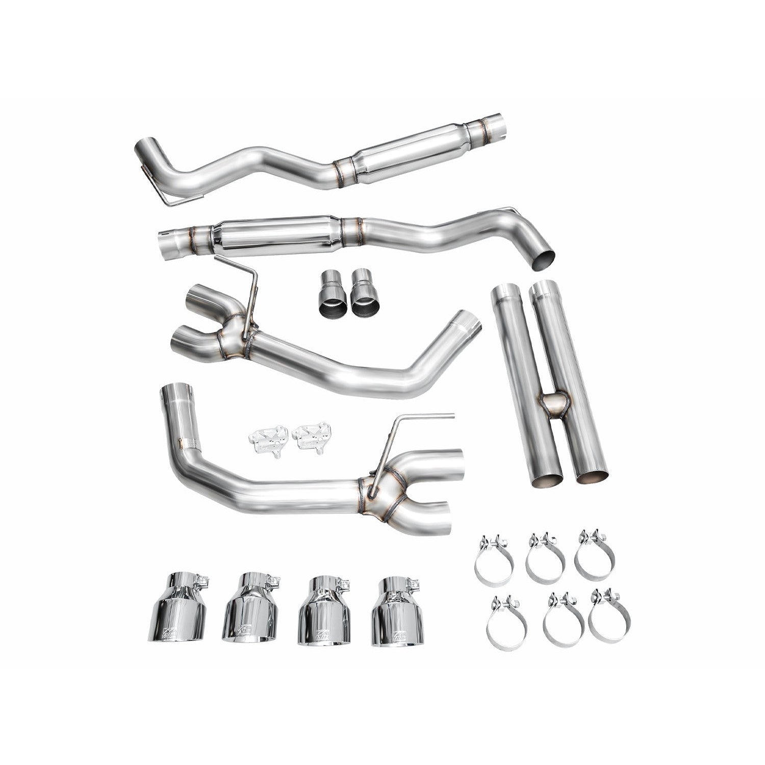 AWE Tuning Track Edition Catback Exhaust w/ Quad Chrome Silver Tips - 2024 Ford Mustang GT Fastback S650 RWD