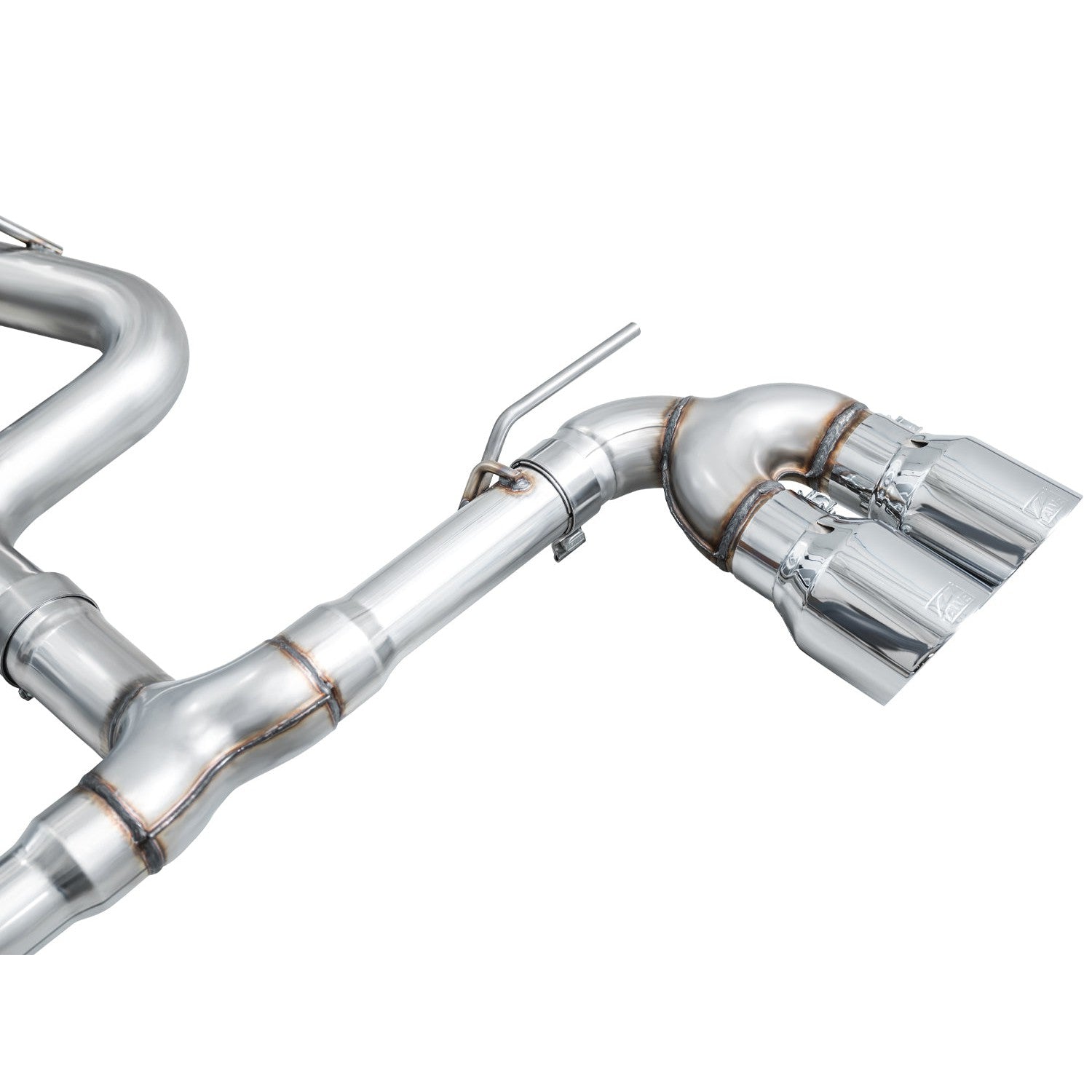 AWE Tuning Track Edition Quad Exhaust w/Chrome Silver Tips for 2022+ Volkswagen MK8 Golf R