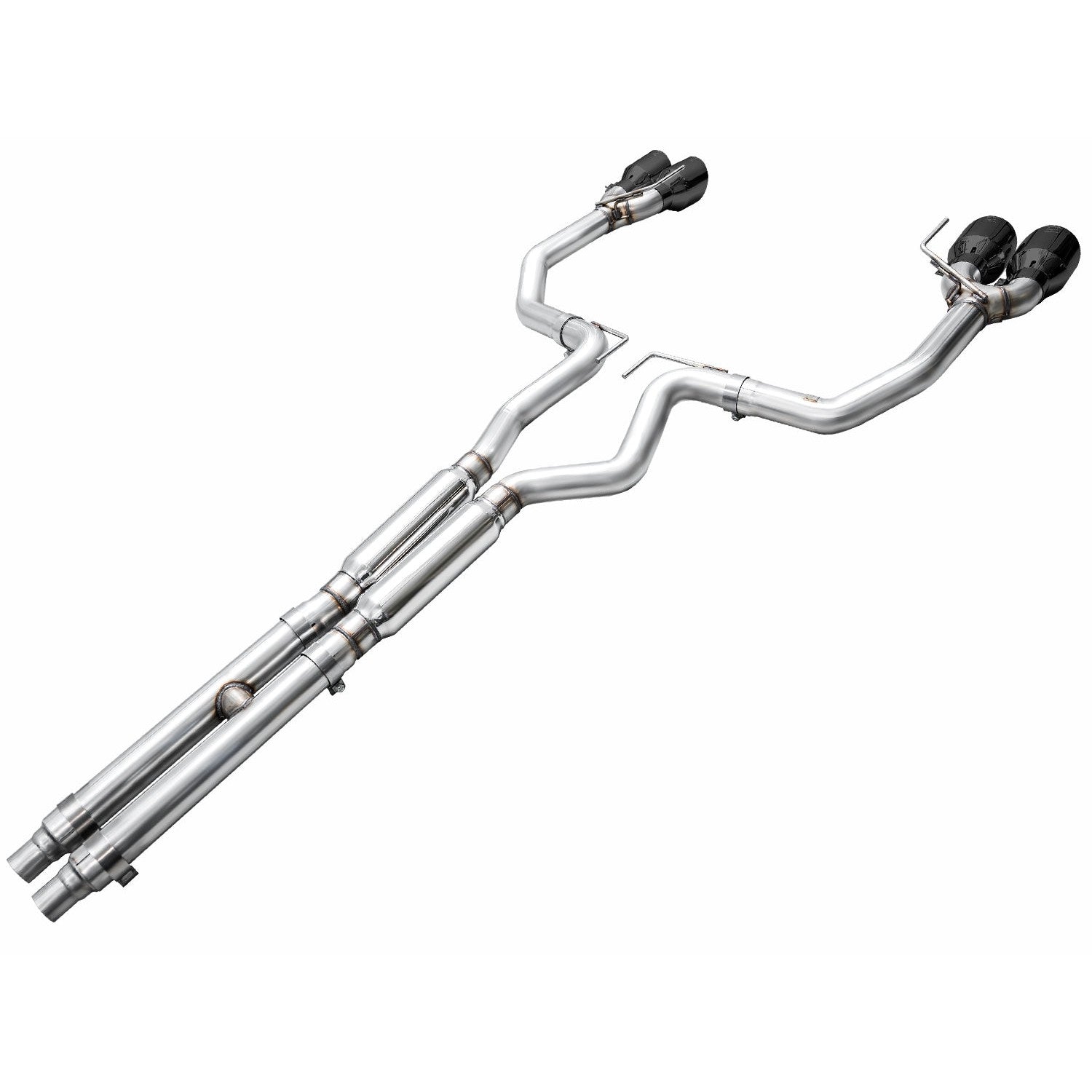 AWE Tuning Track Edition Catback Exhaust w/ Quad Diamond Black Tips - 2024 Ford Mustang Dark Horse S650 RWD