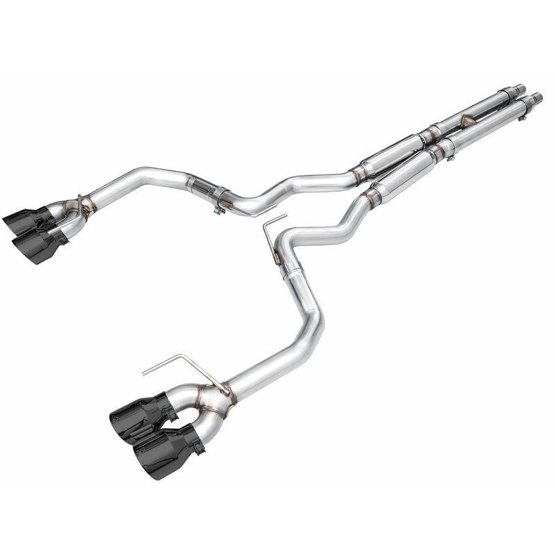 AWE Tuning 2024 Ford Mustang GT Fastback S650 RWD Track Edition Catback Exhaust w/ Quad Diamond Black Tips