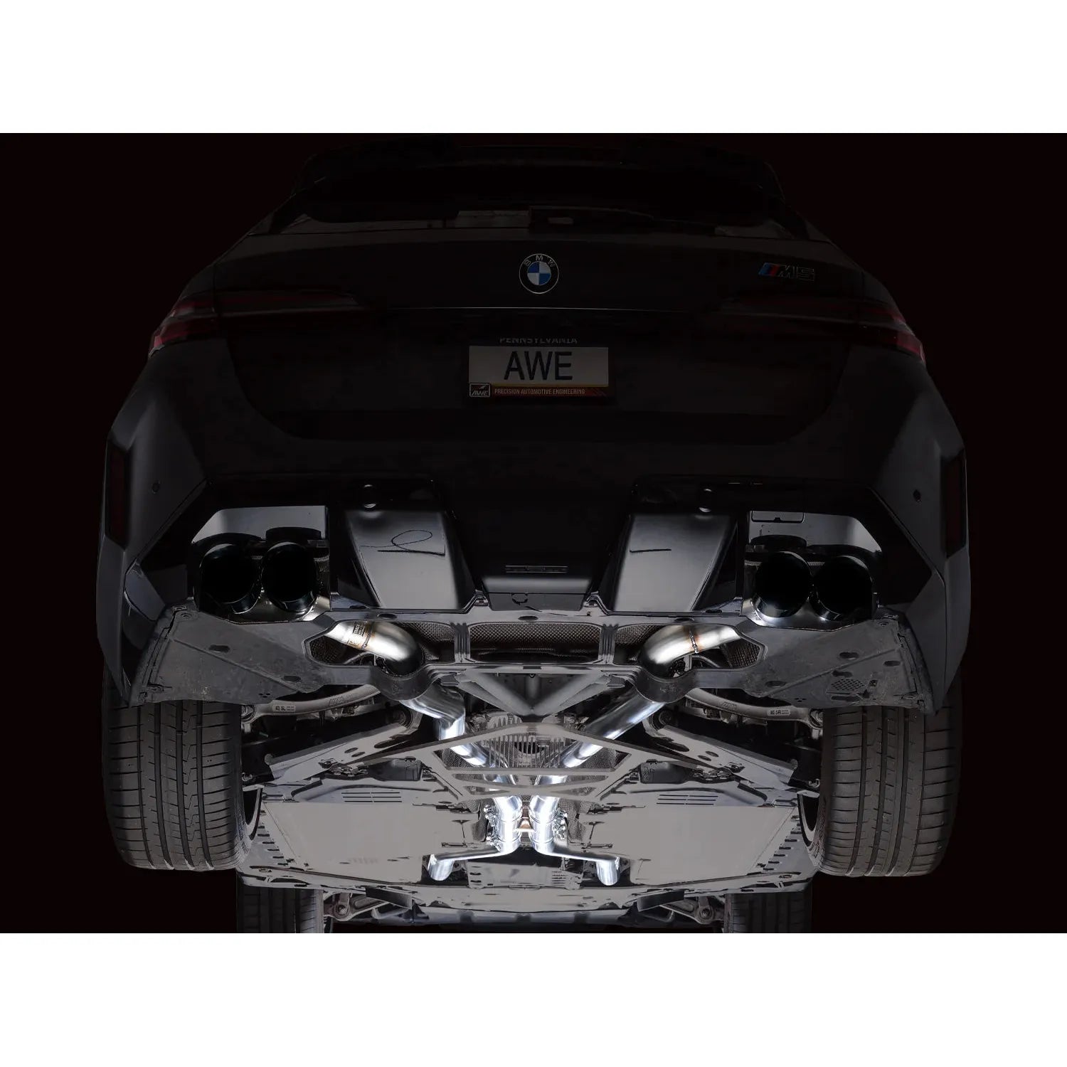 AWE Tuning Track Edition Catback Exhaust w/ Diamond Black Tips for 2024+ BMW G90/G99 M5