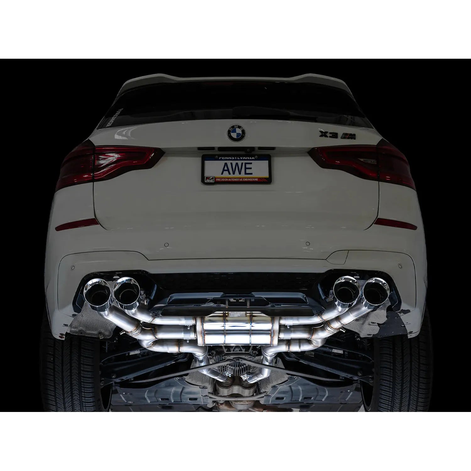 AWE Tuning SwitchPath Axleback Exhaust w/Chrome Silver Tips for 2020+ BMW F97 X3M