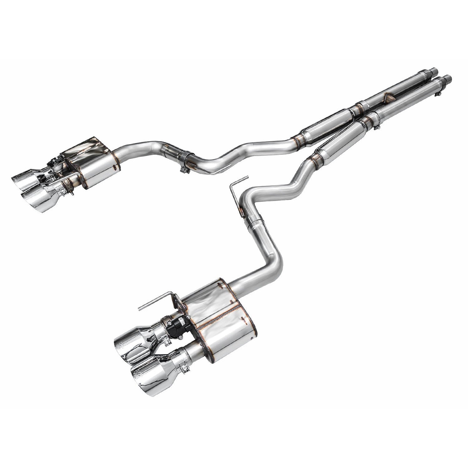 AWE SwitchPath Catback Exhaust w/Quad Chrome Silver Tips for 2024 Ford Mustang Dark Horse S650 RWD