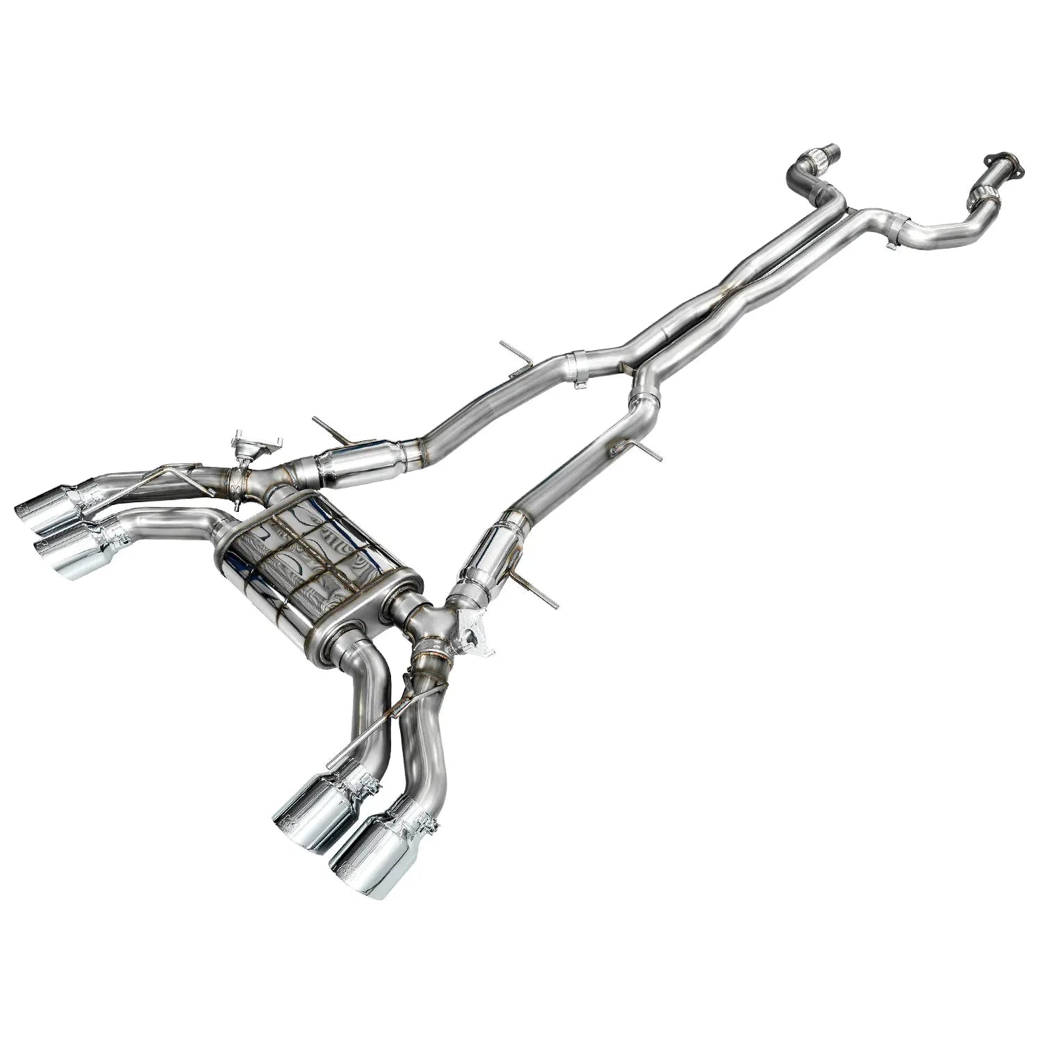 AWE Tuning SwitchPath Exhaust w/Chrome Silver Tips for 2021+ Cadillac CT4-V Blackwing