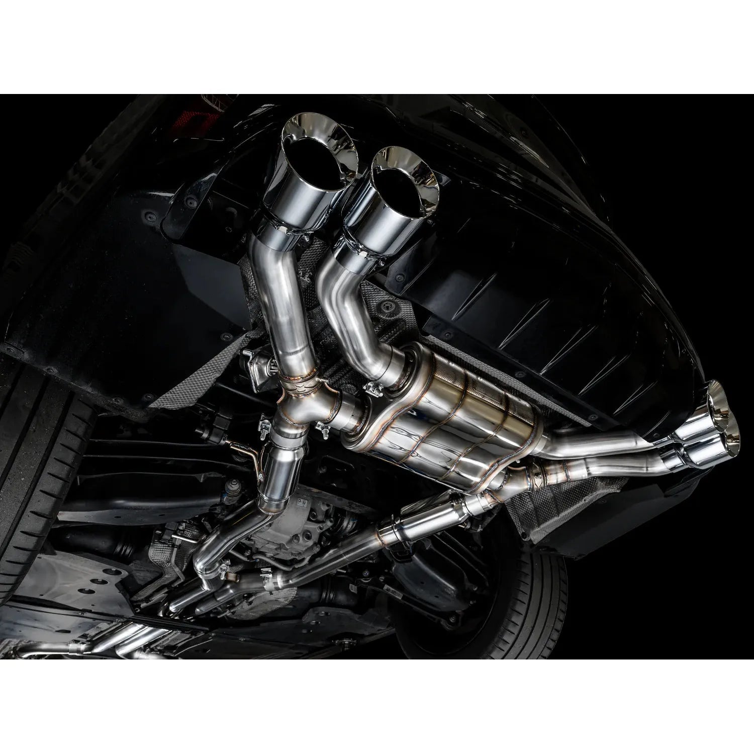 AWE Tuning SwitchPath Exhaust w/Chrome Silver Tips for 2021+ Cadillac CT4-V Blackwing