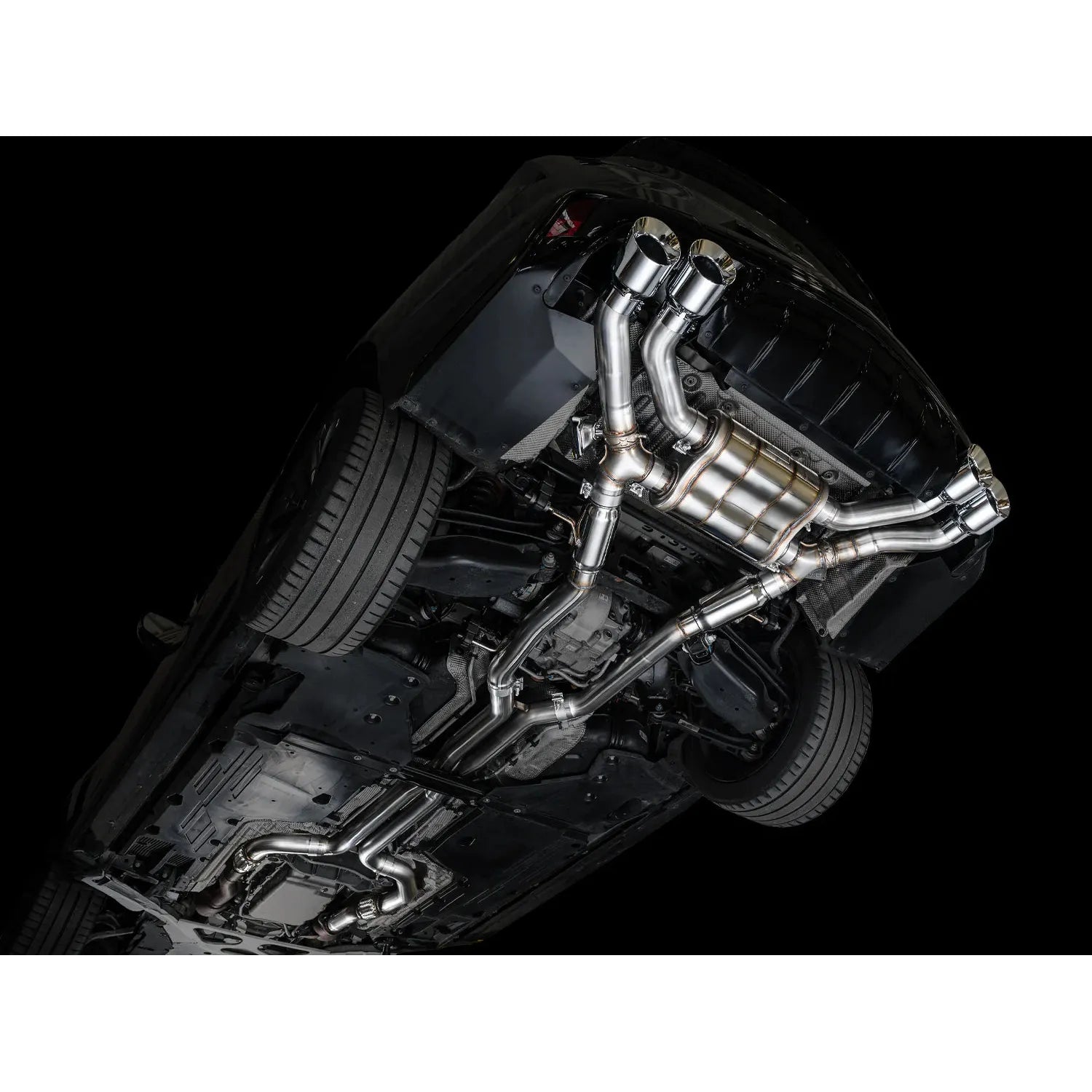 AWE Tuning SwitchPath Exhaust w/Chrome Silver Tips for 2021+ Cadillac CT4-V Blackwing