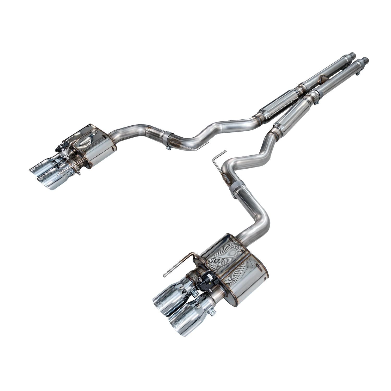 AWE Tuning SwitchPath Exhaust w/Chrome Silver Tips - 2018-2023 Ford S550 Mustang GT