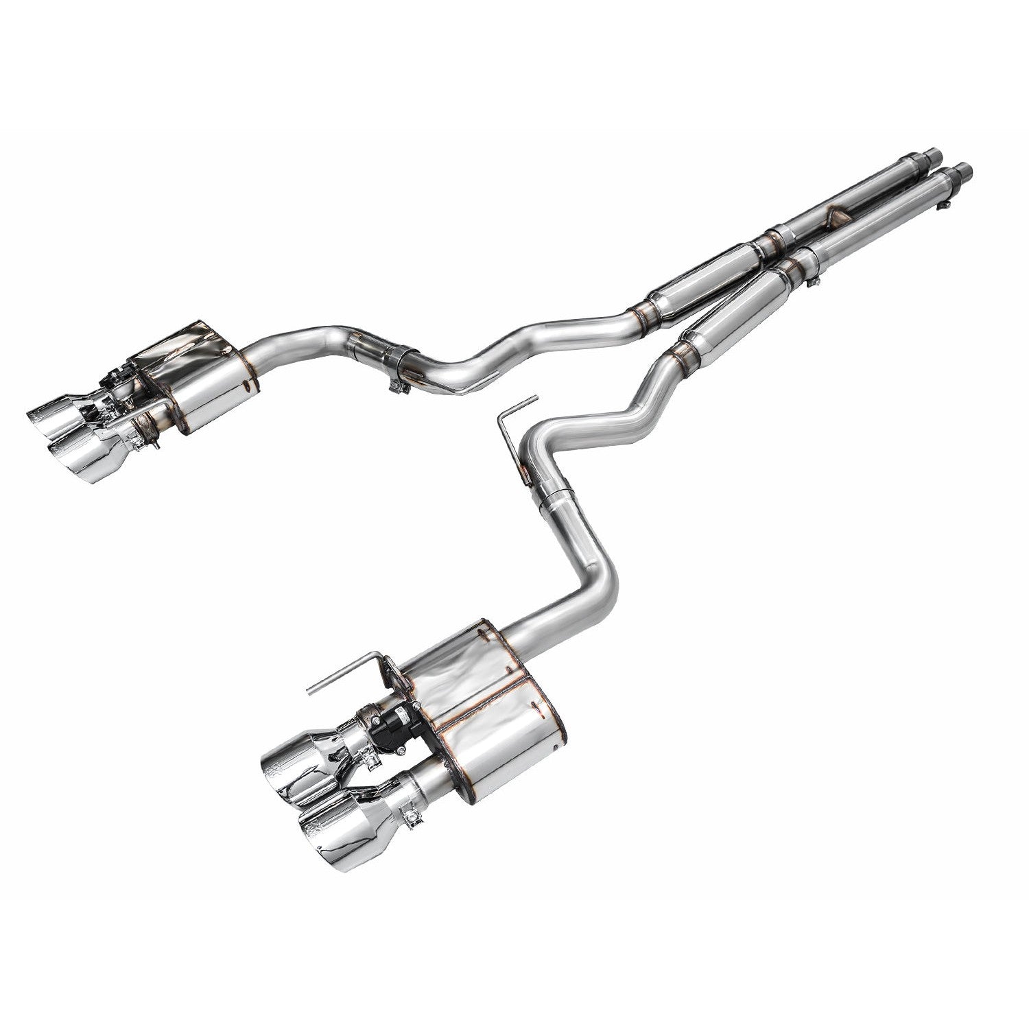AWE Tuning SwitchPath Catback Exhaust w/ Quad Chrome Silver Tips - 2024 Ford Mustang GT Fastback S650 RWD