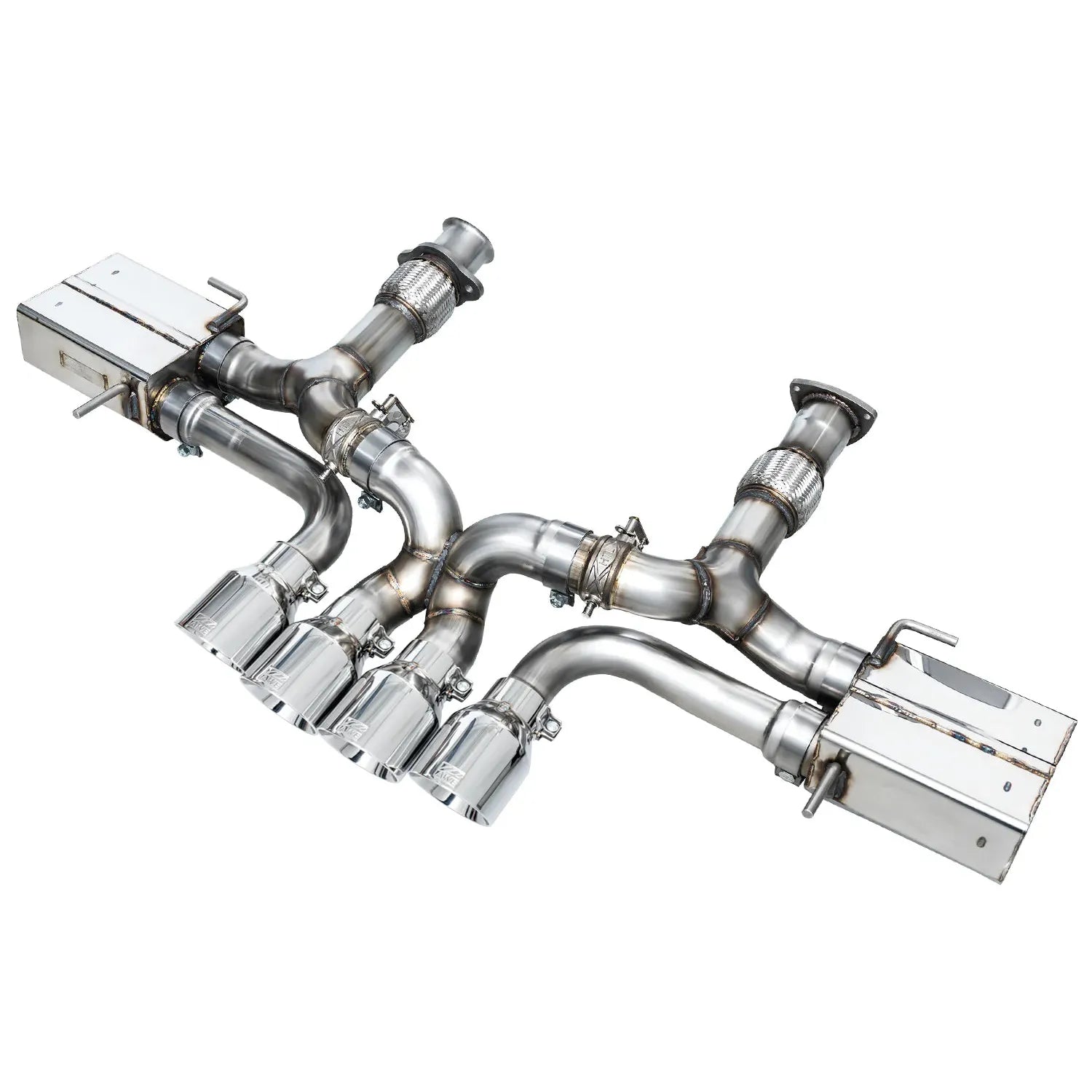 AWE Tuning SwitchPath Exhaust w/Chrome Silver Tips for 2023+ Chevrolet C8 Corvette Z06