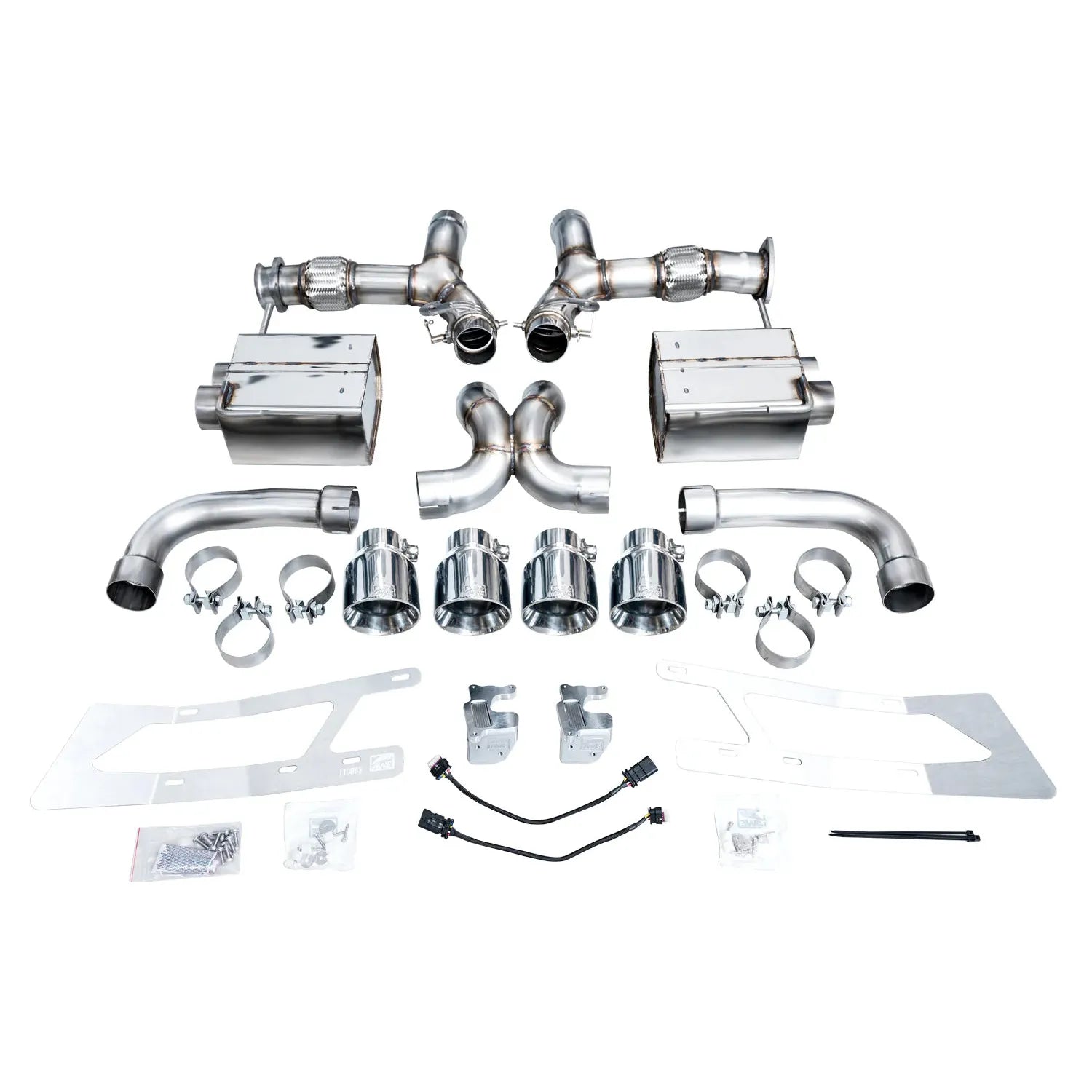 AWE Tuning SwitchPath Exhaust w/Chrome Silver Tips for 2023+ Chevrolet C8 Corvette Z06