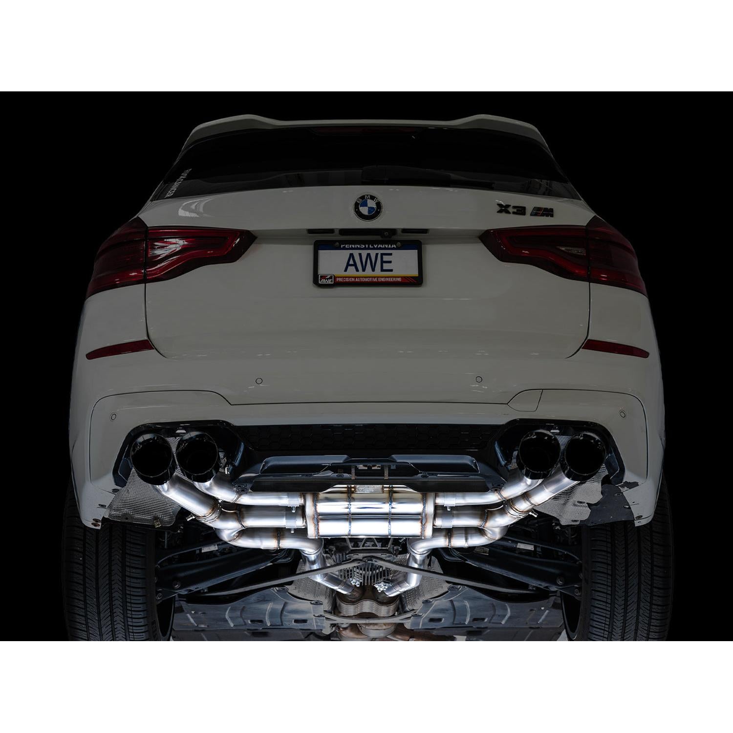 AWE Tuning SwitchPath Axleback Exhaust w/Diamond Black Tips for 2020+ BMW F97 X3M