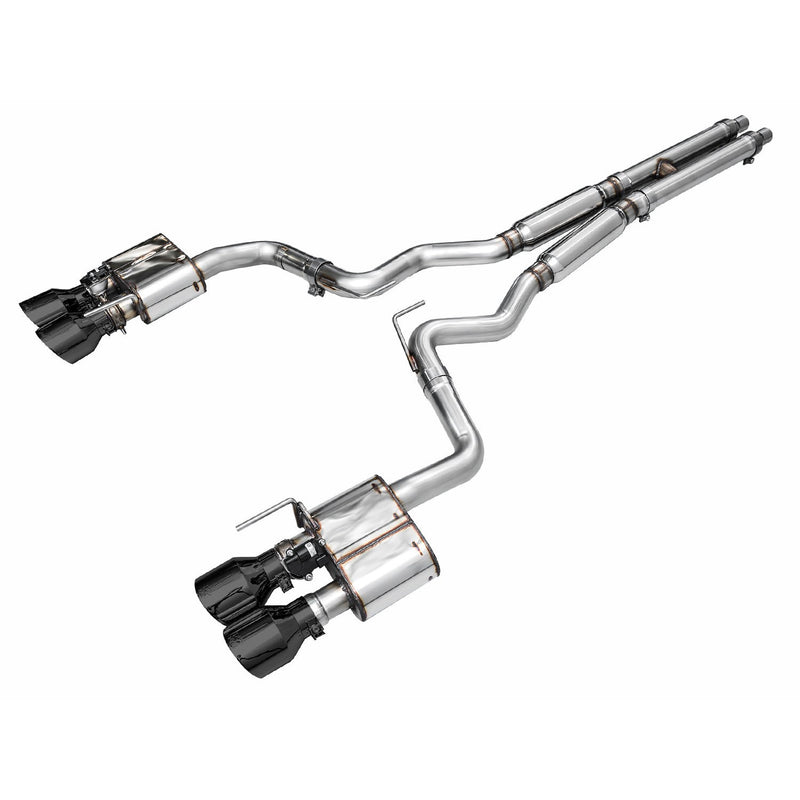AWE Tuning 2024 Ford Mustang Dark Horse S650 RWD SwitchPath Catback Exhaust w/ Quad Diamond Black Tips
