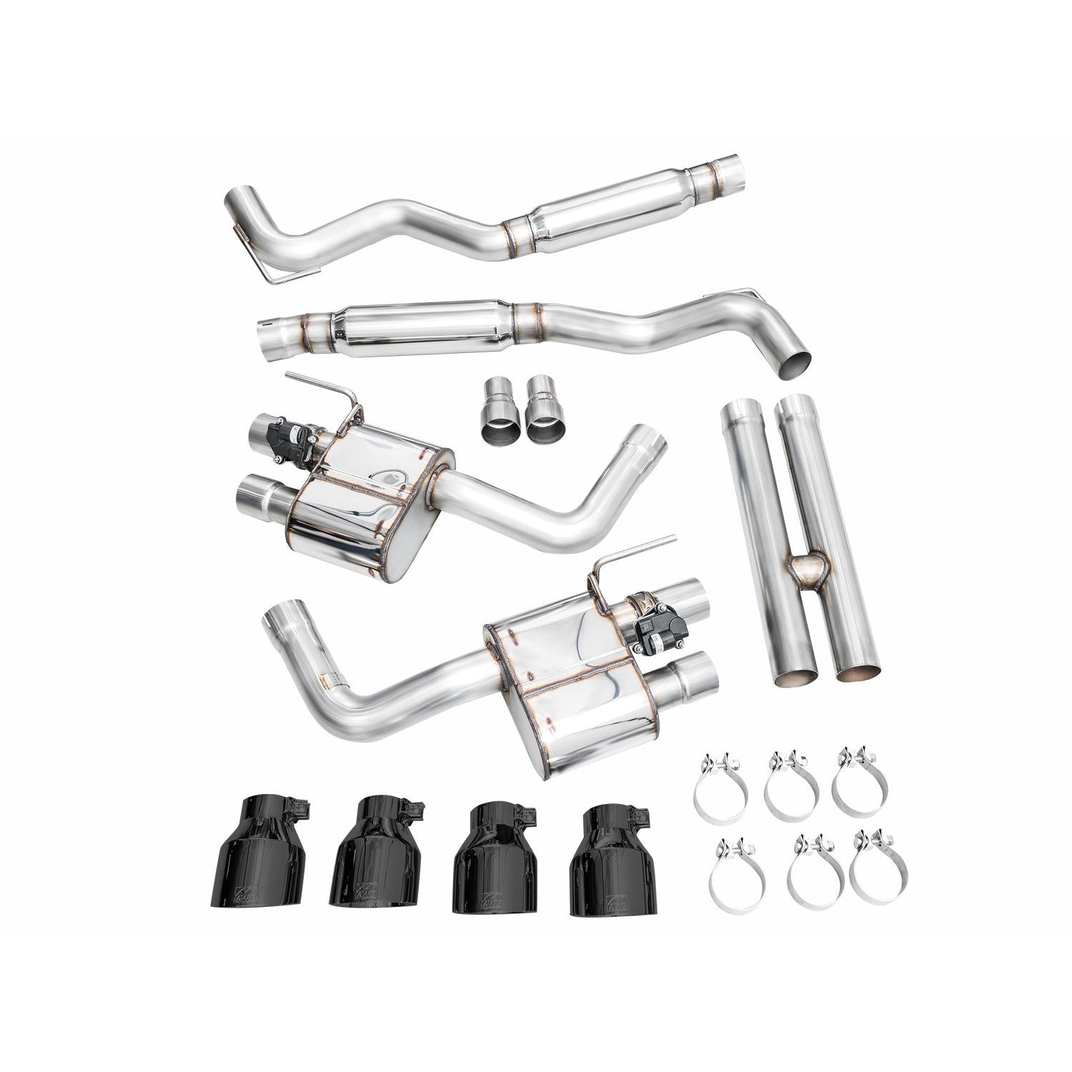 AWE Tuning SwitchPath Catback Exhaust w/Quad Diamond Black Tips for 2024 Ford Mustang Dark Horse S650 RWD