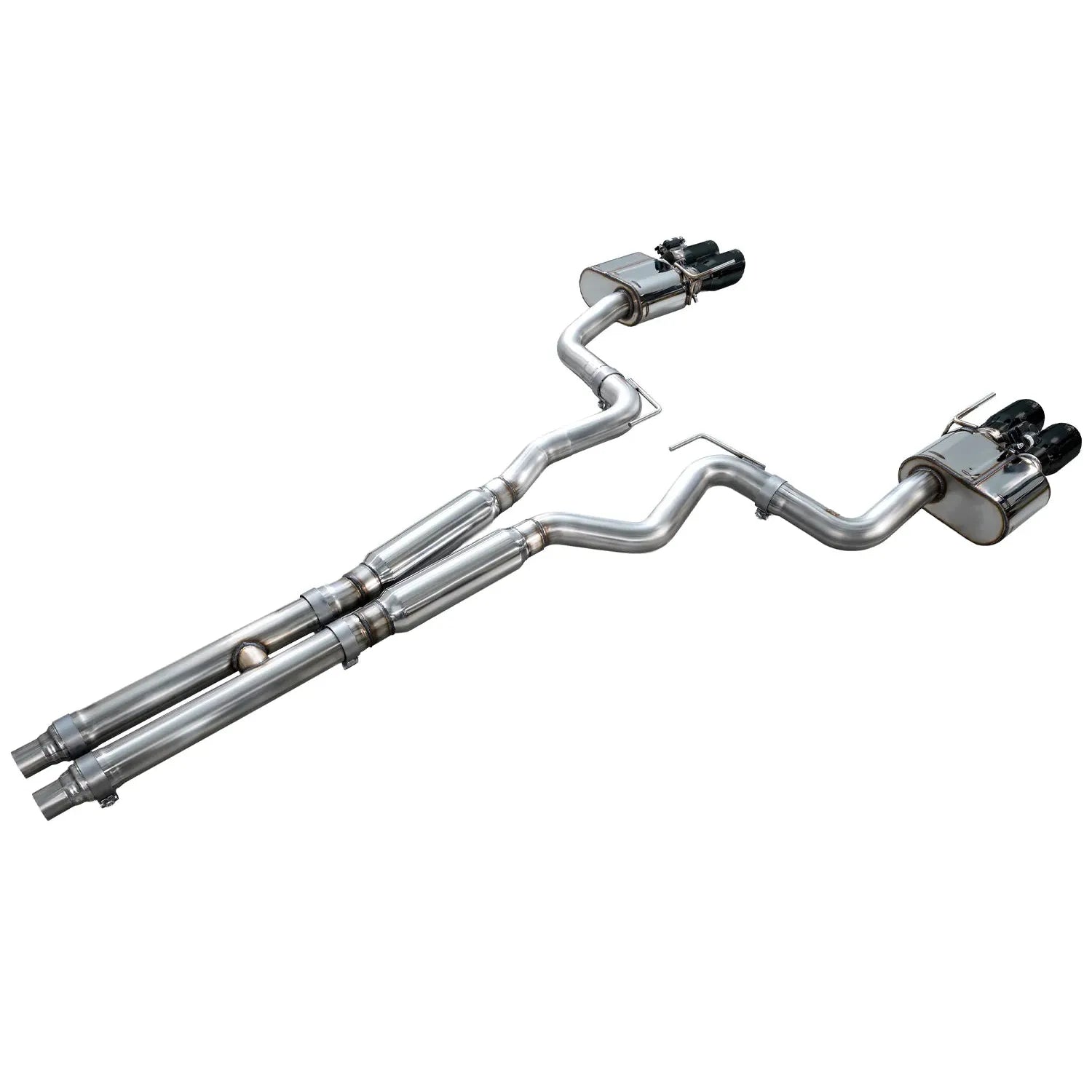 AWE Tuning SwitchPath Exhaust w/Diamond Black Tips - 2018-2023 Ford S550 Mustang GT