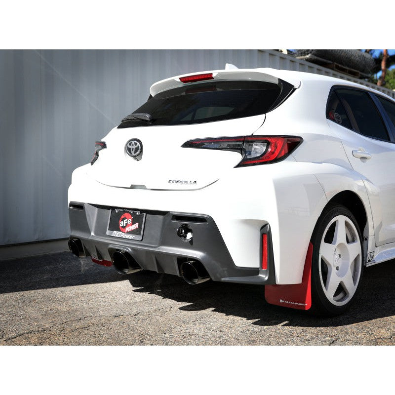 aFe 23-24 Toyota GR Corolla L3 1.6L (t) Gemini XV 3in to 2-1/2in Cat Back Exhaust w/ Black Tips