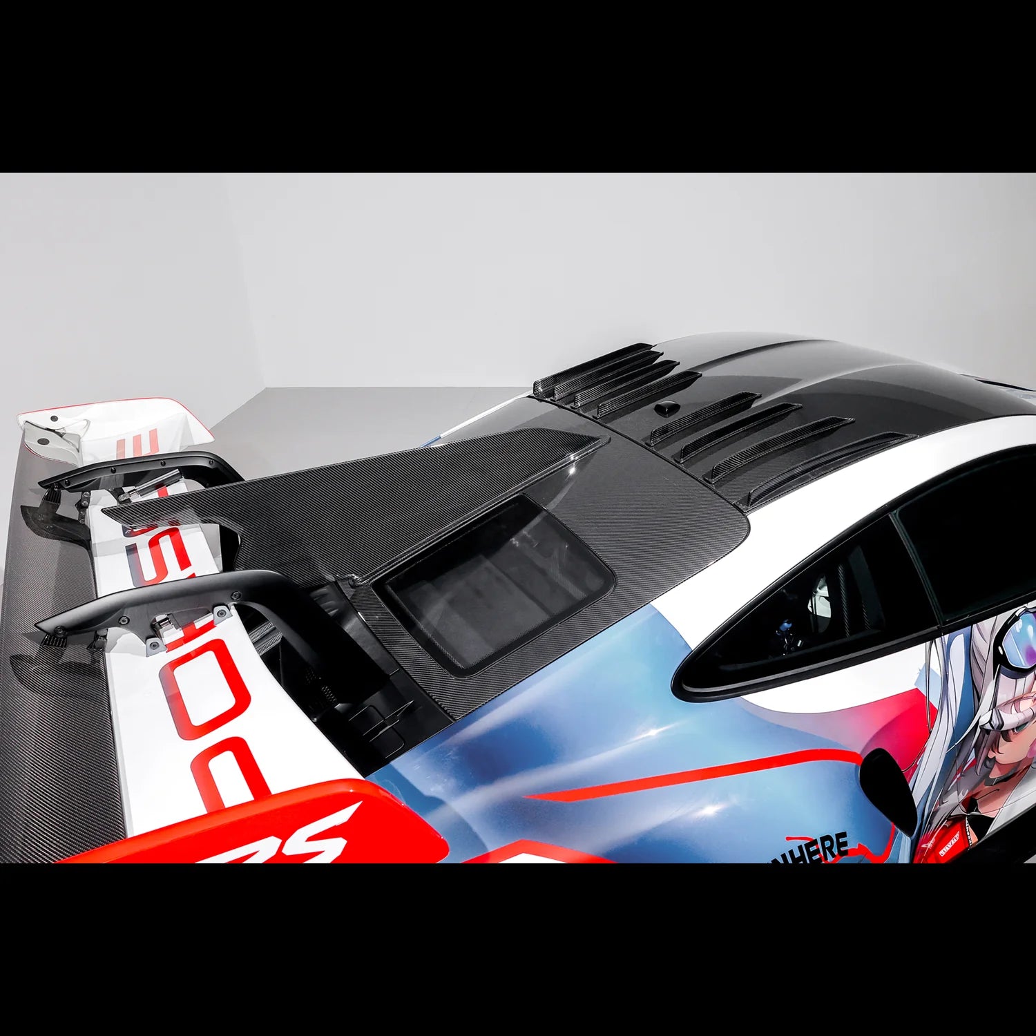Silver Rocket SR EVO-X See-Through Shark Fin Complete Kit - 2022+ Porsche 992 GT3/GT3RS