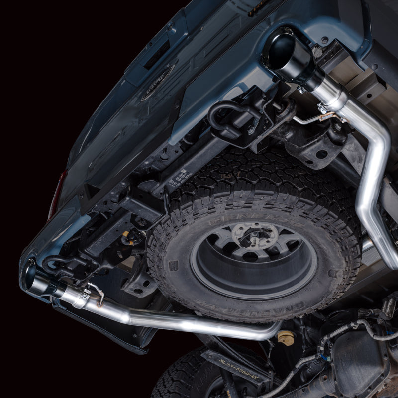 AWE Tuning Tuning 2021+ Ford F-150 Tremor (w/ Bumper Cutouts) 0FG Non-Resonated Catback -Diamond Black Tips