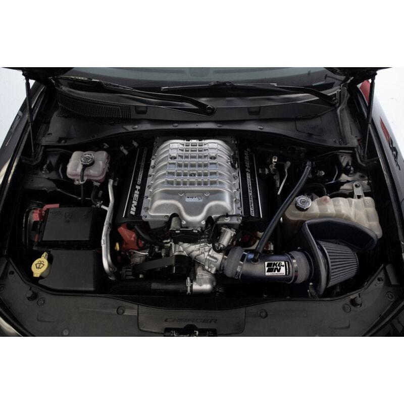K&N 17-23 Dodge Charger/Challenger Hellcat SC 6.2L V8 DRYFLOW Performance Air Intake System