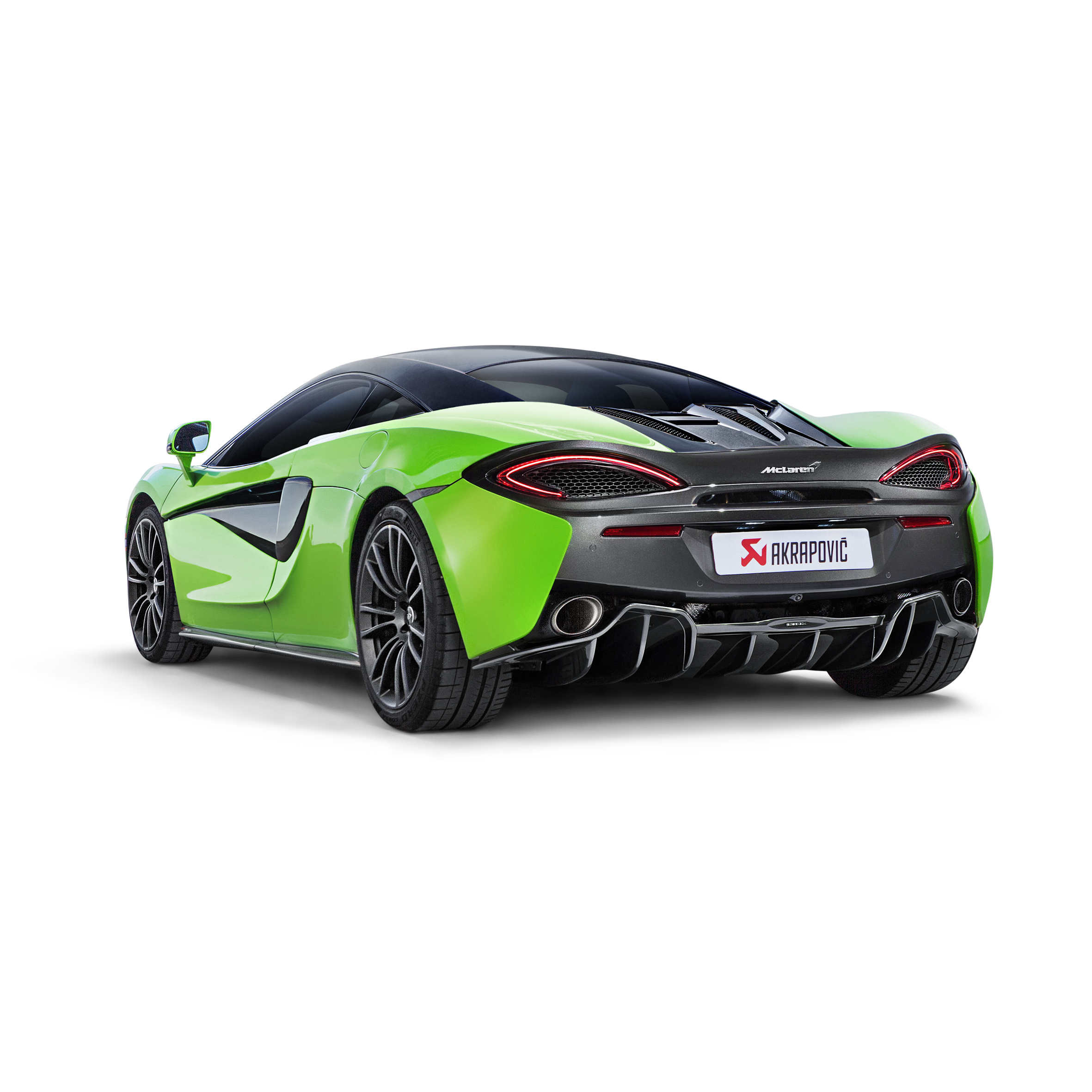 Akrapovič Slip-On Line Exhaust (Titanium) w/Carbon Tips - 2016-2020 McLaren 570S/570 Spider/570GT - T1 Motorsports
