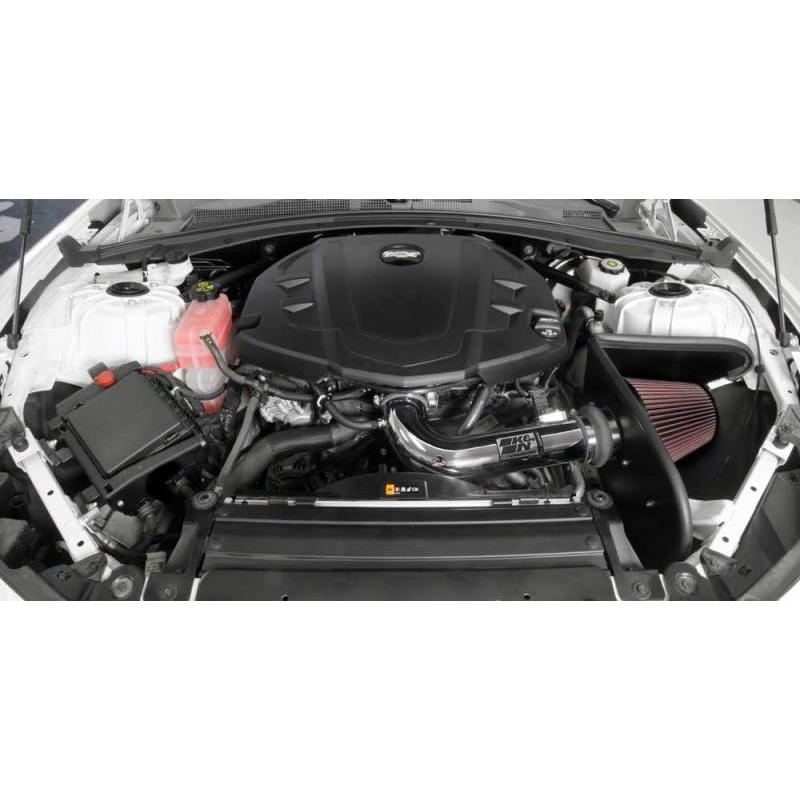 K&N 16-17 Chevy Camaro 3.6L Silver Typhoon Short Ram Intake