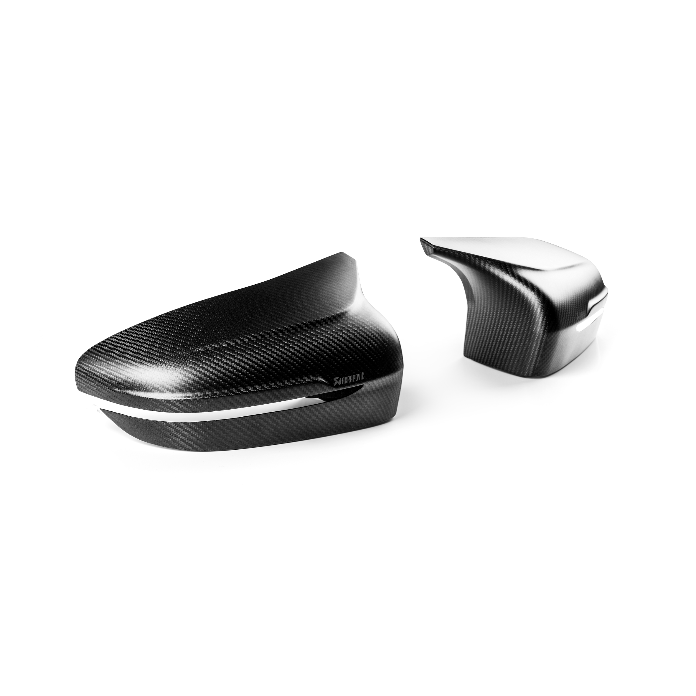 Akrapovič Matte Carbon Fiber Mirror Cap Set - 2018+ BMW M5 (F90)/2020+ BMW M8 (F91/F92) - T1 Motorsports