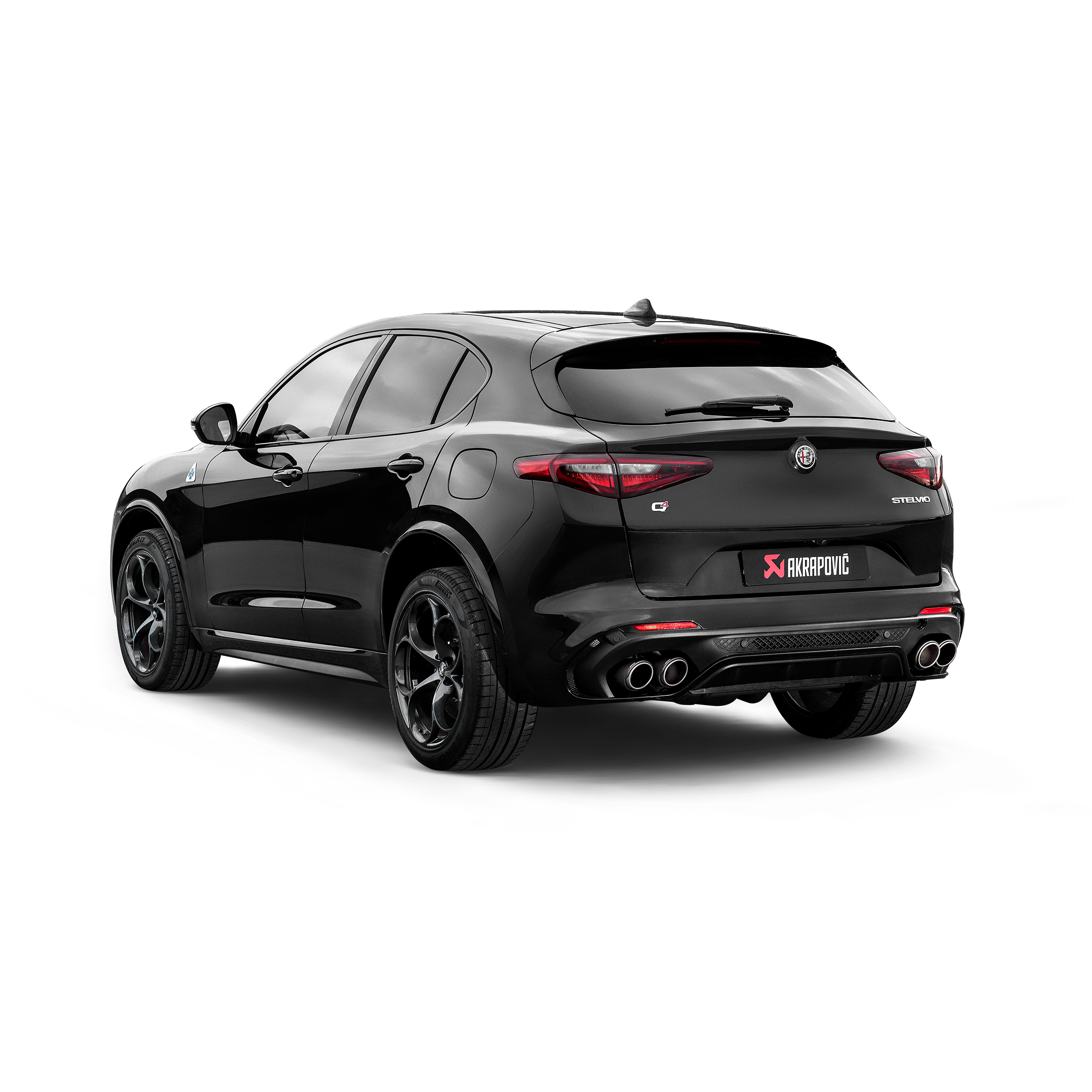 Akrapovič Slip-On Line Exhaust (Titanium) - 2017+ Alfa Romeo Stelvio Quadrifoglio