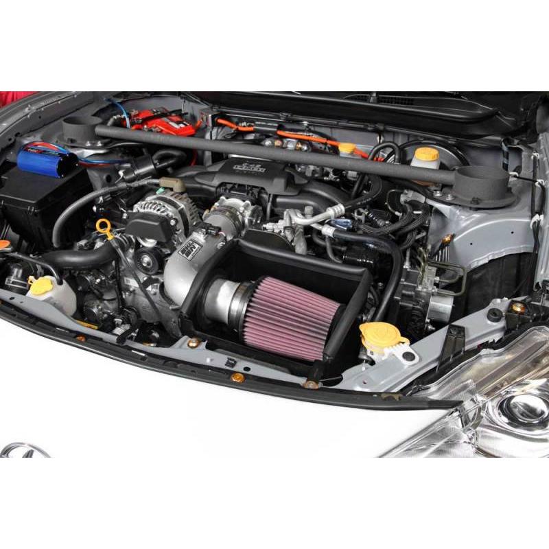 K&N 13 Subaru BRZ 2.0L / 13 Scion FR-S 2.0L Silver 69 Series Typhoon Intake