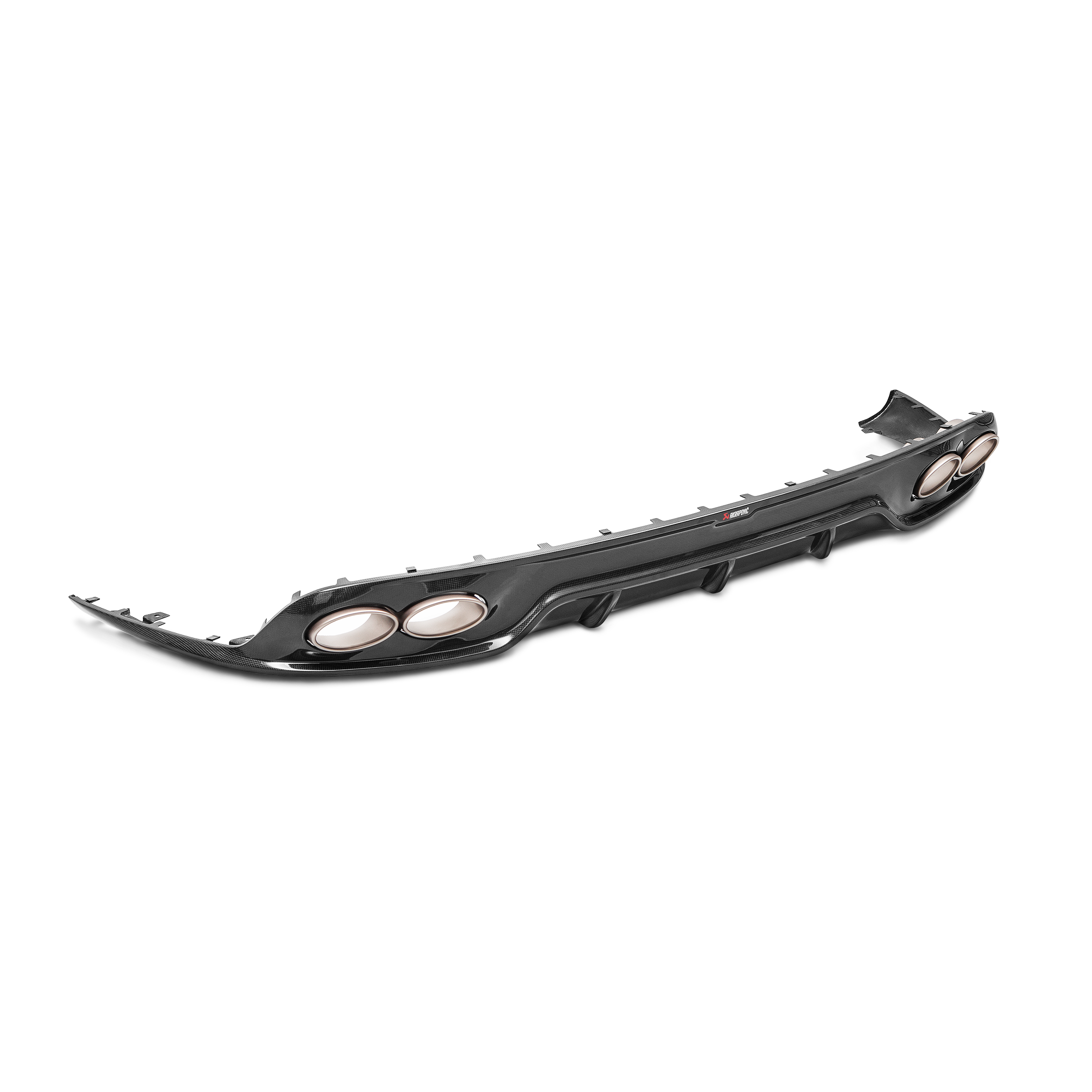 Akrapovič Gloss Rear Carbon Fiber Diffuser - 2016-2017 Porsche 911 Turbo/Turbo S (991.2)