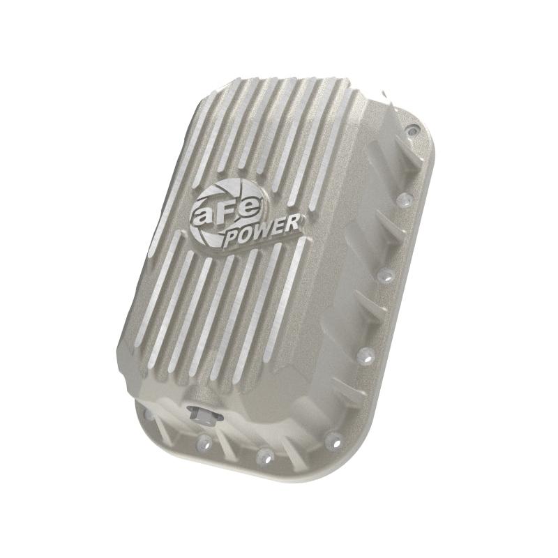 aFe POWER Street Series Engine Oil Pan Raw w/ Machined Fins Jeep Wrangler (JK) 12-18 V6-3.6L