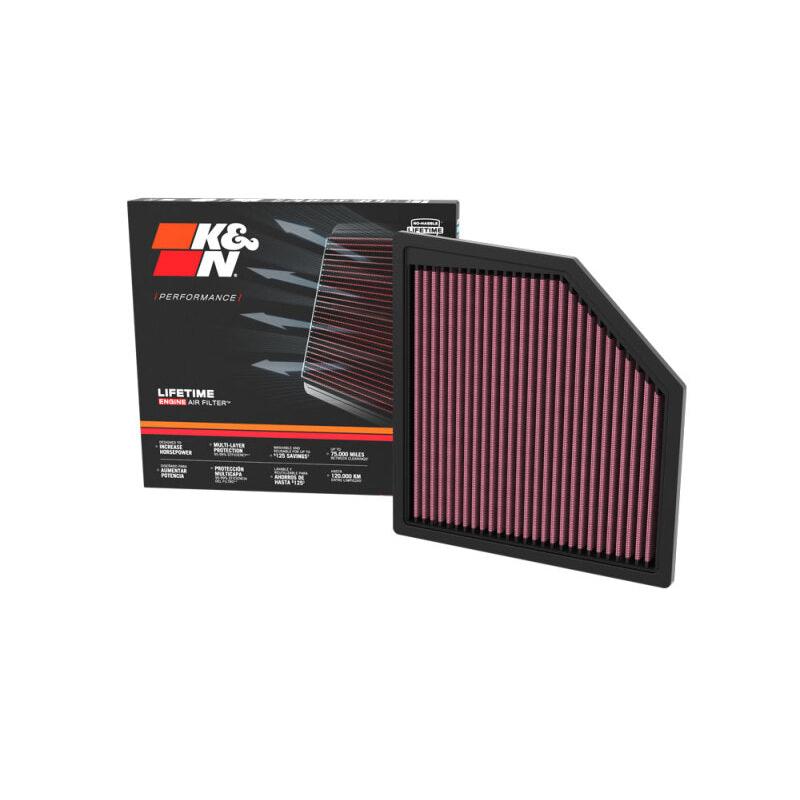 K&N 22-25 BMW X1 High-Flow Engine Air Filter