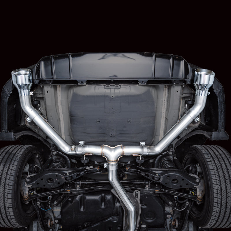 AWE Tuning 2022+ Honda Civic Si FE1 FWD Track Edition Catback Exhaust - Dual Chrome Silver Tips