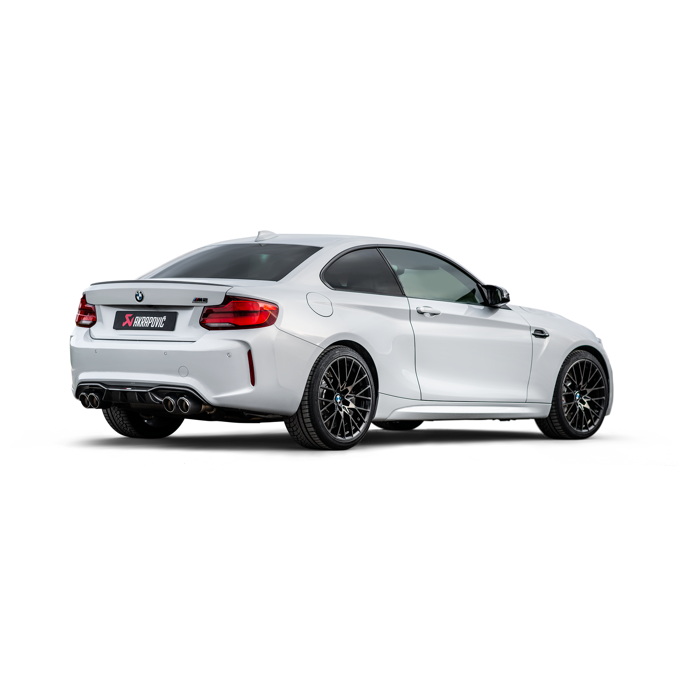 Akrapovič Slip-On Line Exhaust (Titanium) w/Carbon Tips - 2018+ BMW M2 Competition/M2 CS (F87N) - T1 Motorsports