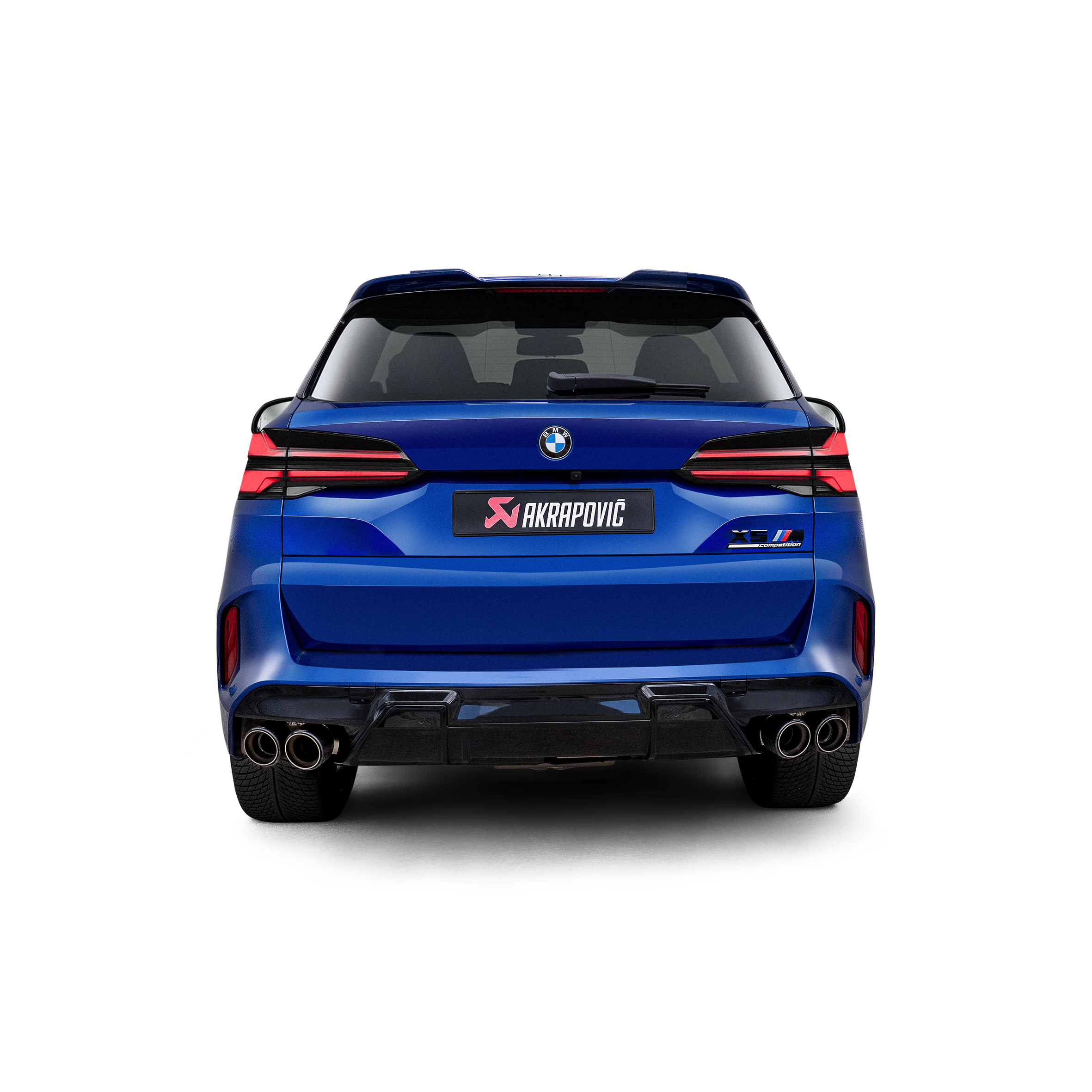 Akrapovič Slip-On Line Exhaust (Titanium) w/Carbon Tips - 2024+ BMW X5M/X6M (F95 FL) - T1 Motorsports